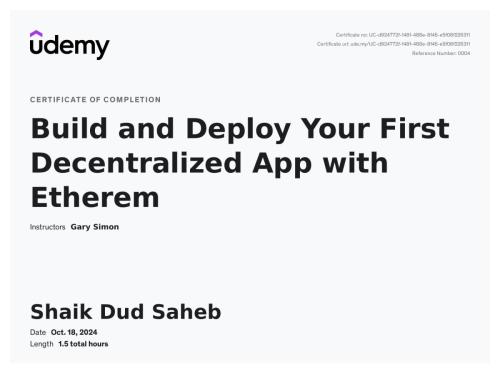 decentral app etherium