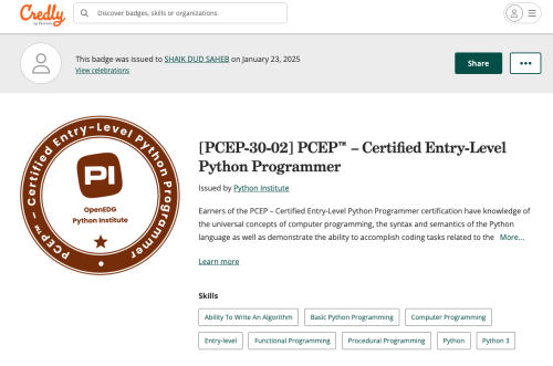 python enterylevel