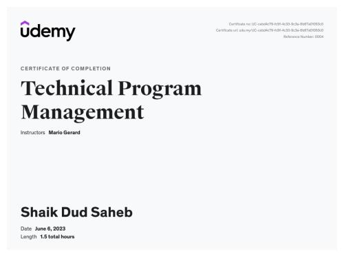 technical prog mgm